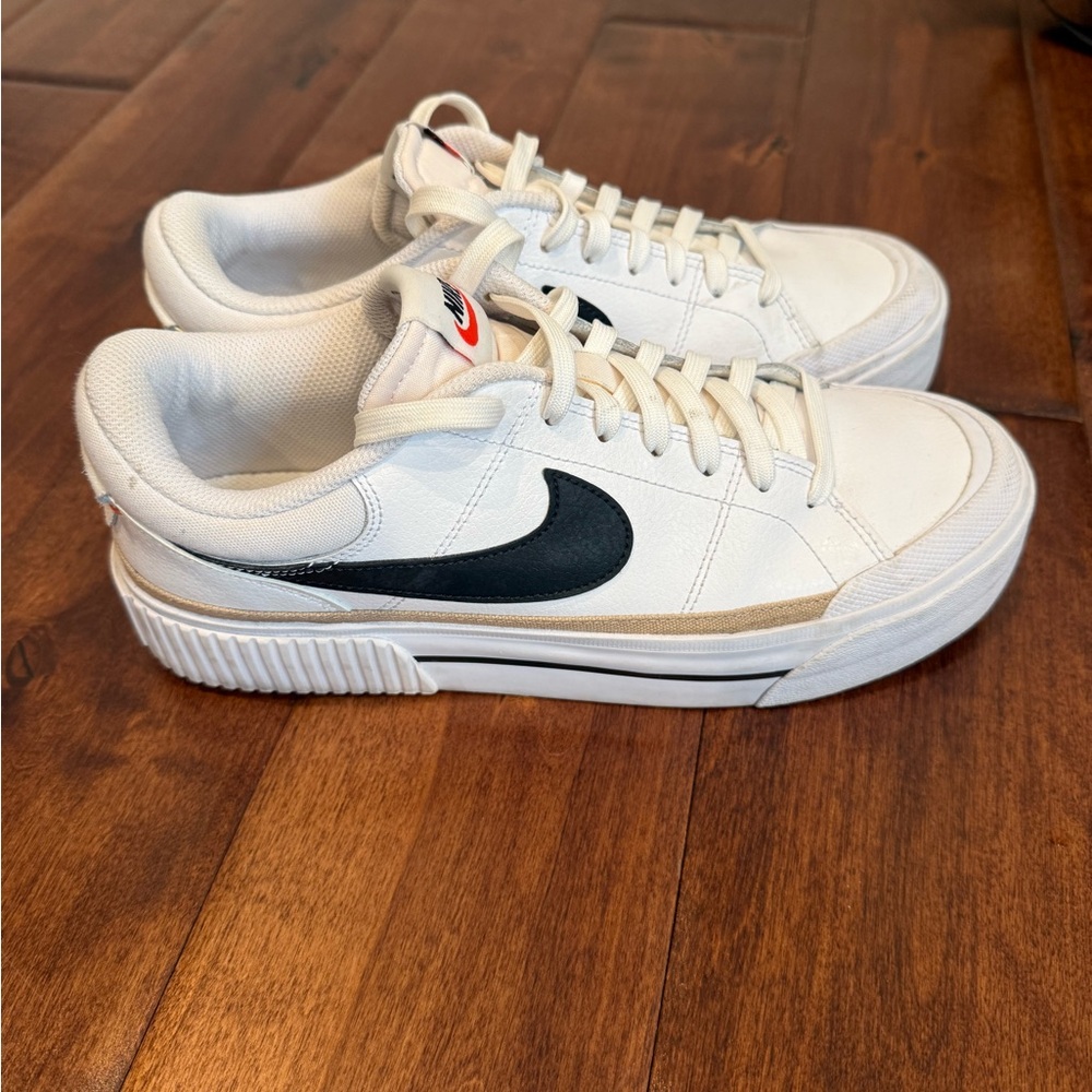 Nike White and Black Athletic Shoes